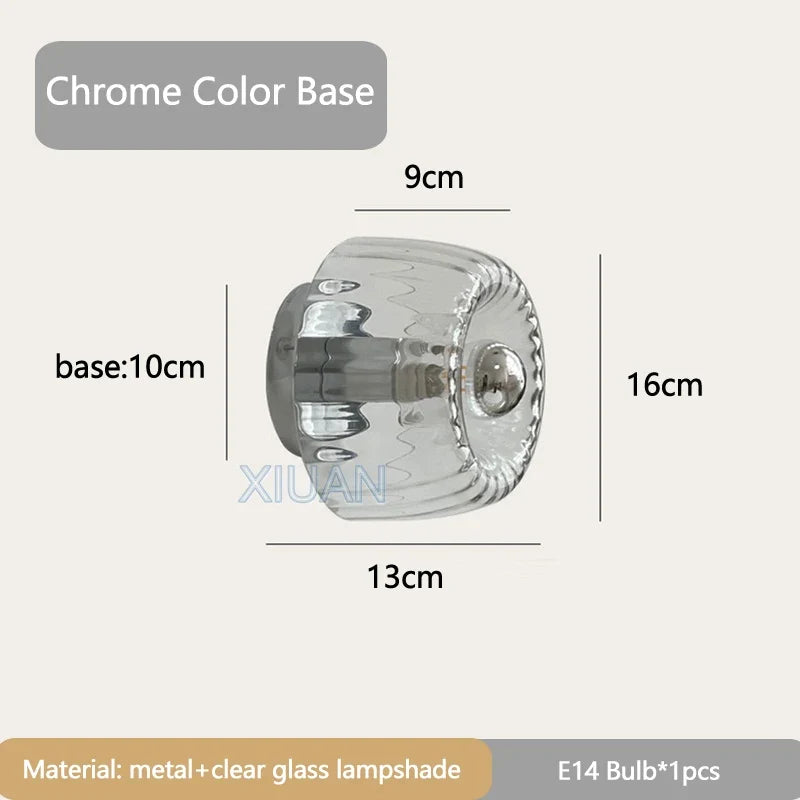 Cadenza | Ribbed Glass Ceiling Light Fixture
