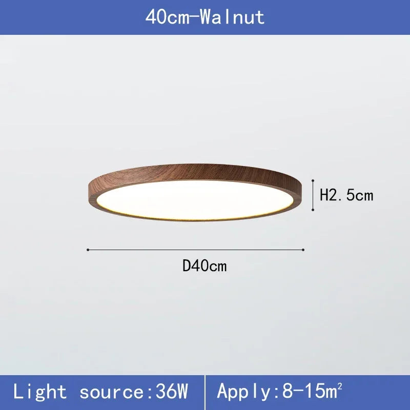 Oaklyn | LED Ceiling Light with Wooden Frame