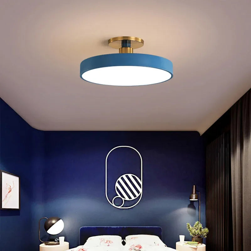 Wynlow | Round LED Ceiling Light with Gold Accent