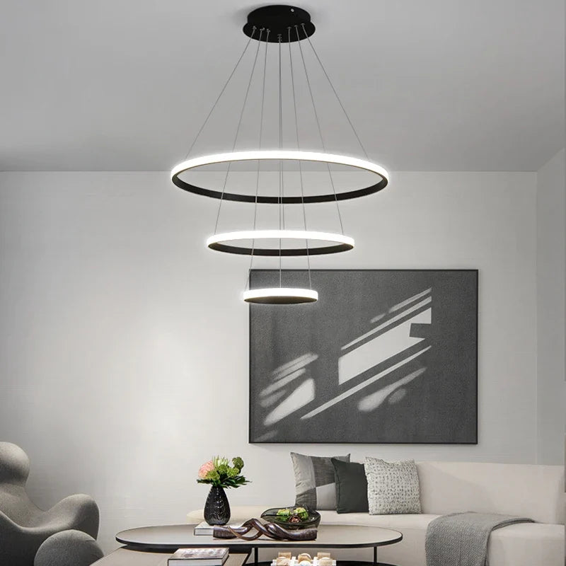 Helixin | LED Pendant Light with Spiral Ring Design