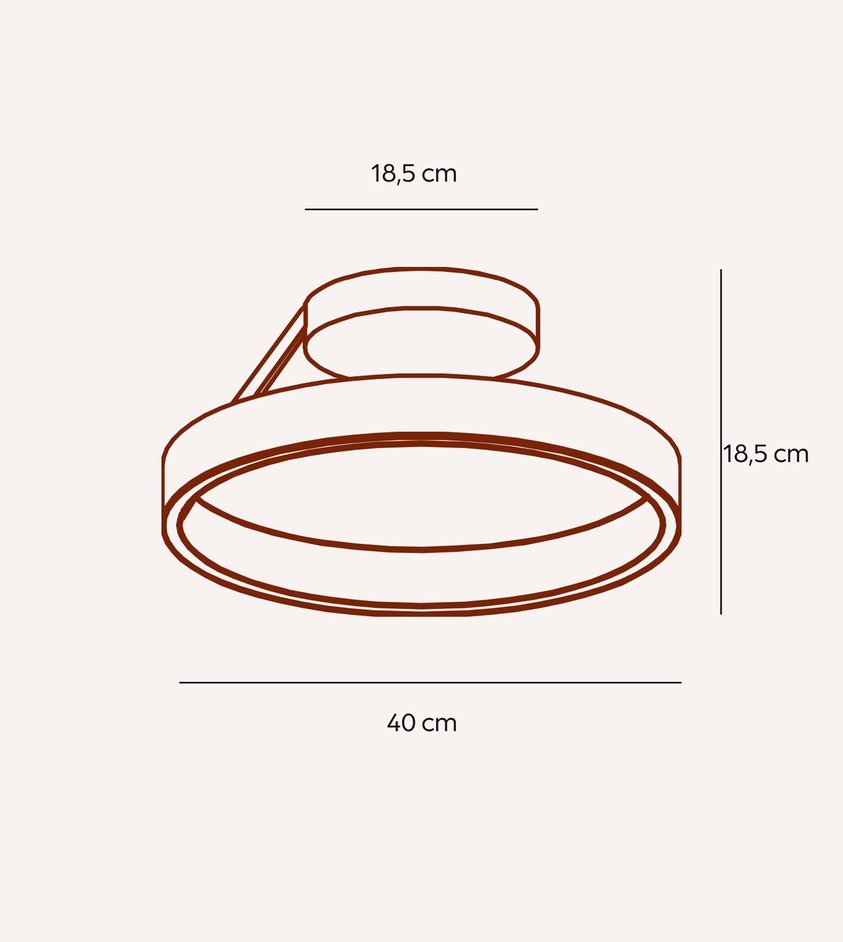 Radiant | LED Ceiling Light with Dimmable Ring Design