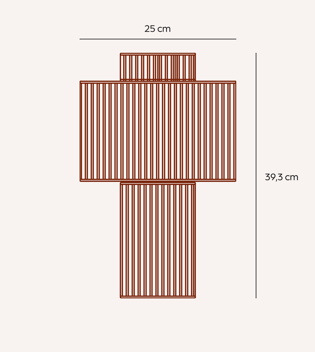 Rhoswen | Sculptural Cotton Table Lamp with Tiered Shade