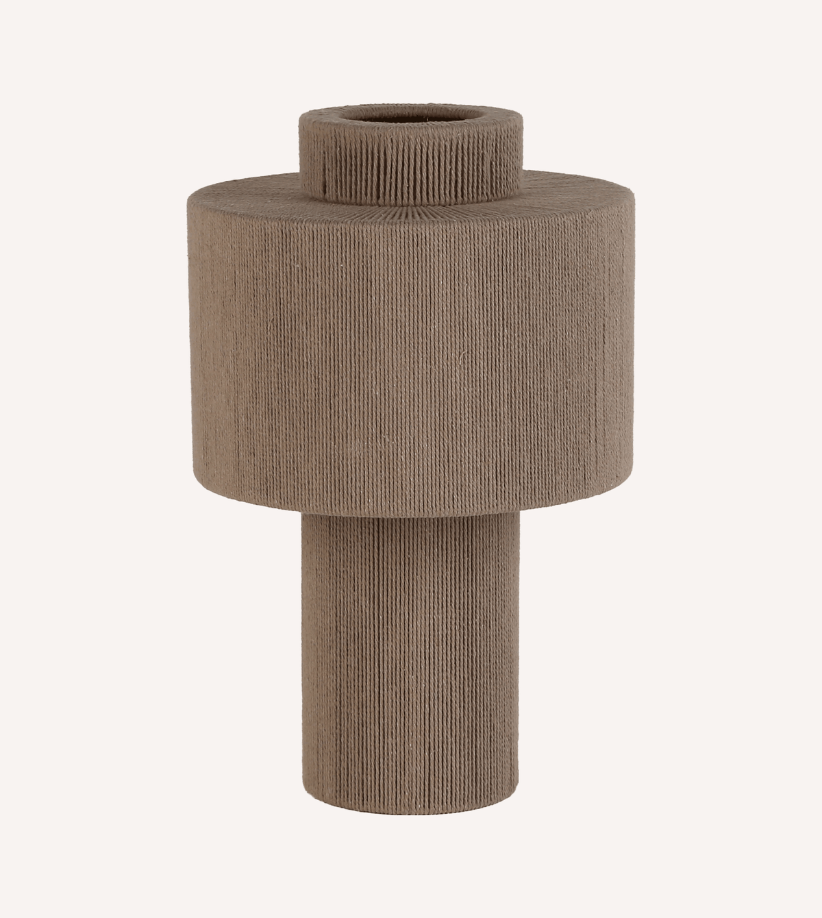 Rhoswen | Sculptural Cotton Table Lamp with Tiered Shade