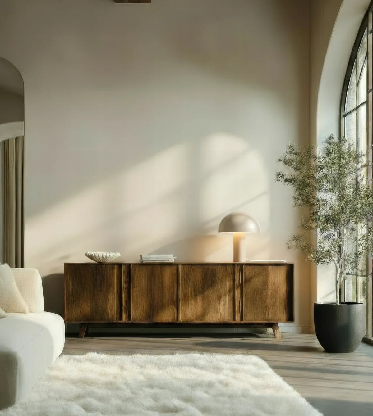 Hestia | Mushroom Table Lamp with Dome Shade