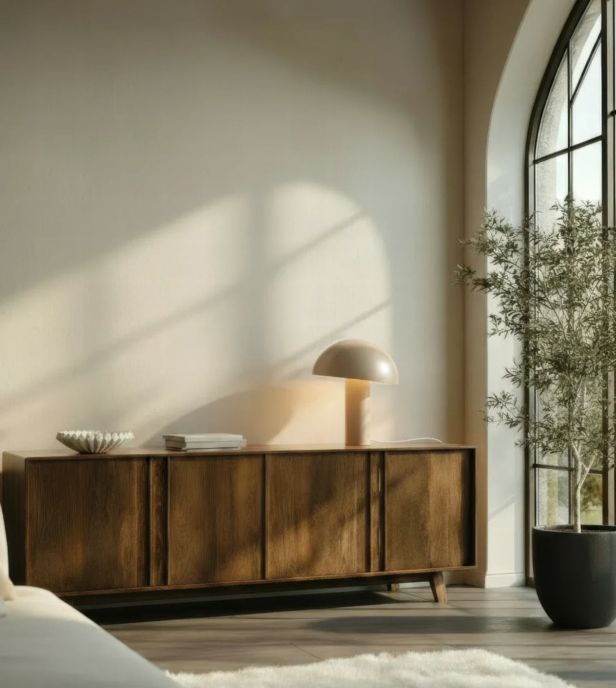 Hestia | Mushroom Table Lamp with Dome Shade