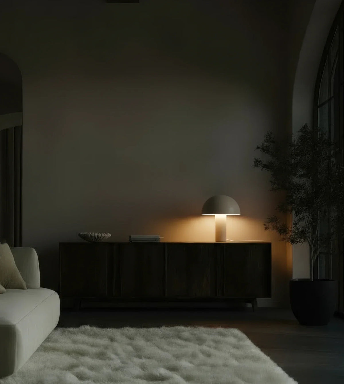 Hestia | Mushroom Table Lamp with Dome Shade
