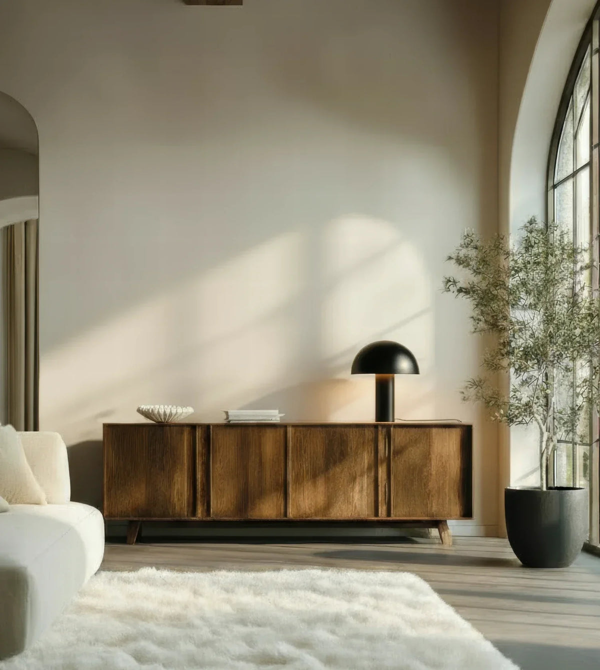Hestia | Mushroom Table Lamp with Dome Shade