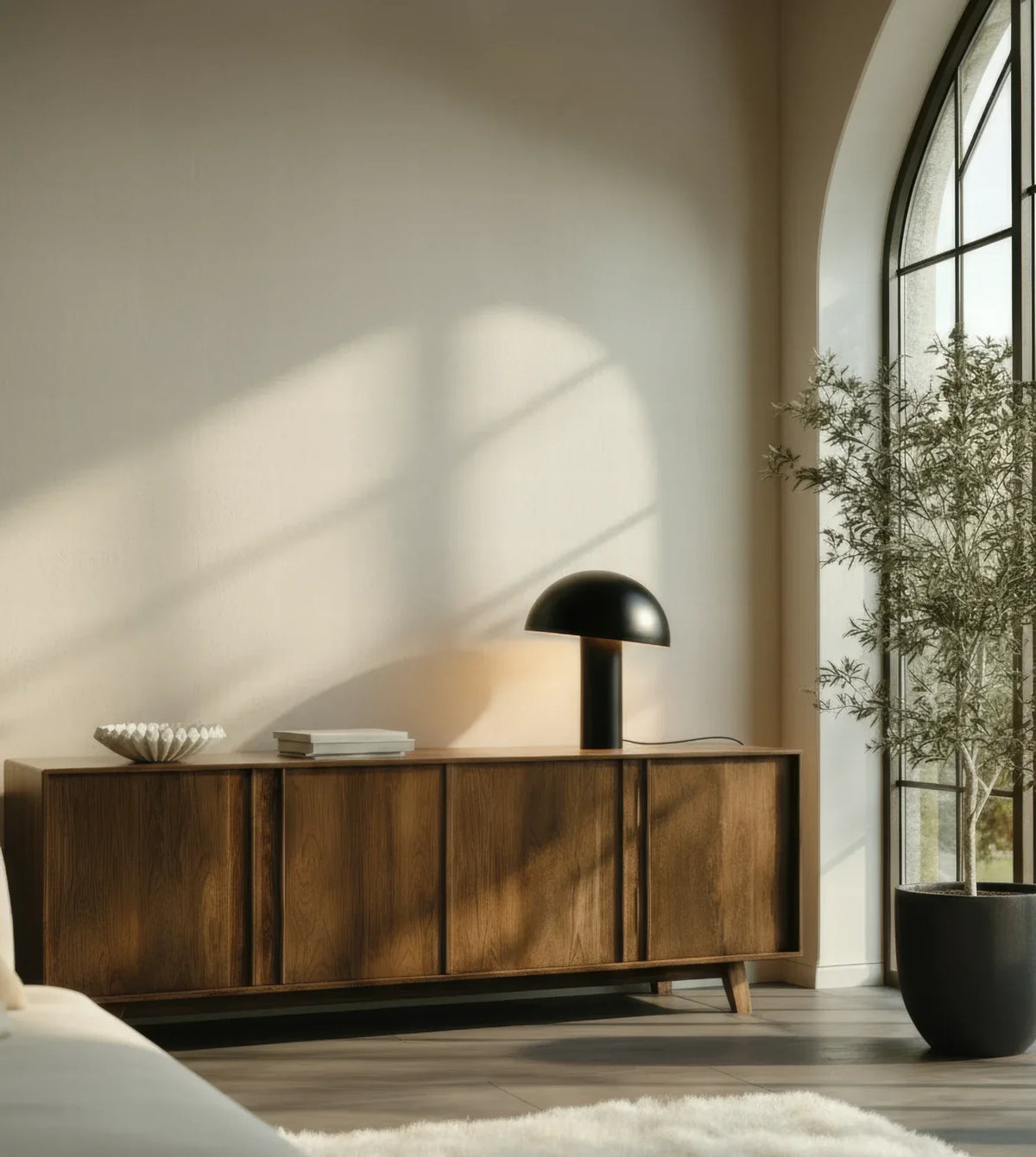 Hestia | Mushroom Table Lamp with Dome Shade