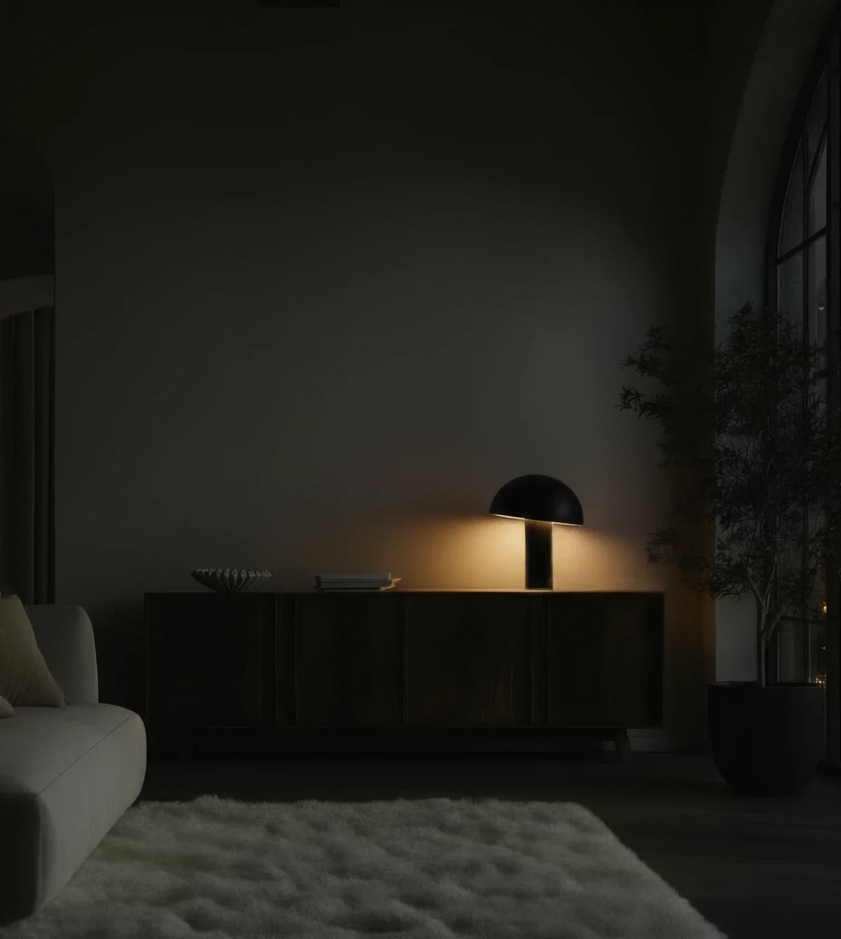 Hestia | Mushroom Table Lamp with Dome Shade