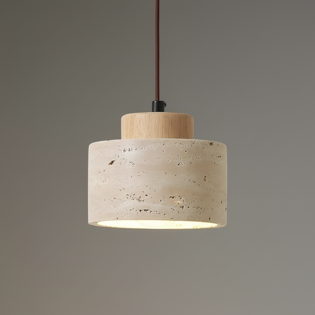 Pavonia | Travertine Stone Pendant Light