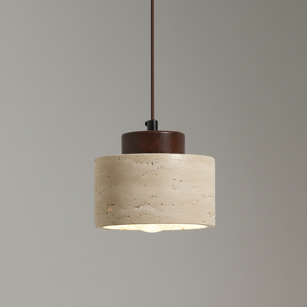 Pavonia | Travertine Stone Pendant Light