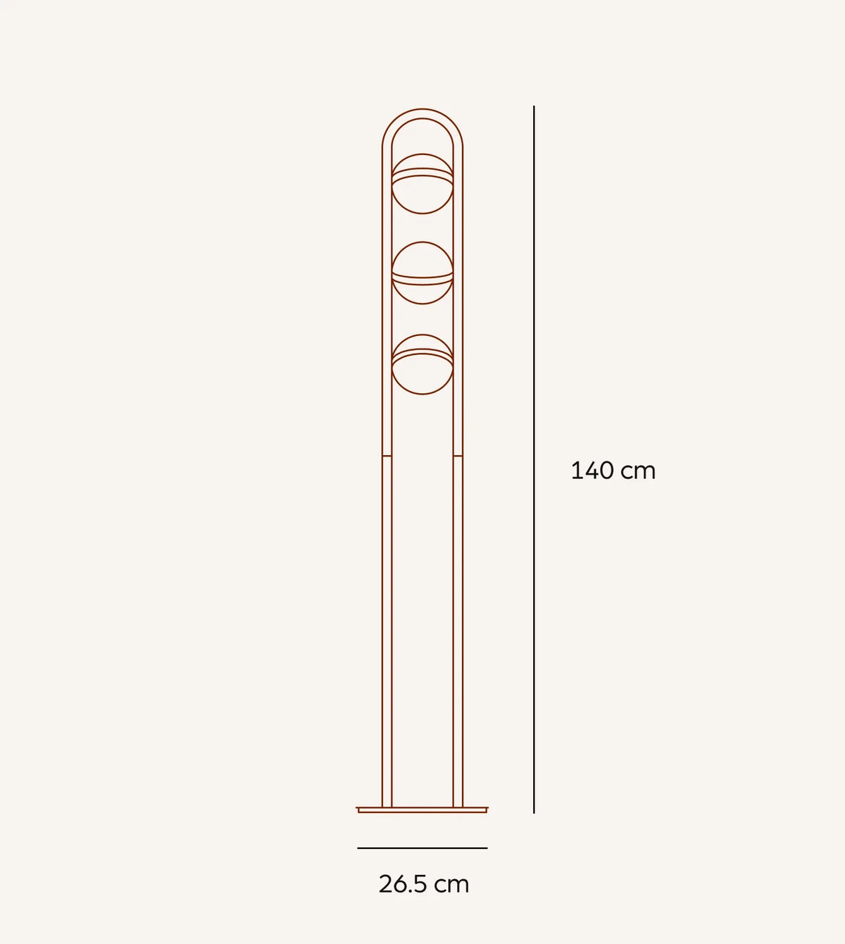 Vimbry | LED Floor Lamp with Glass Spheres