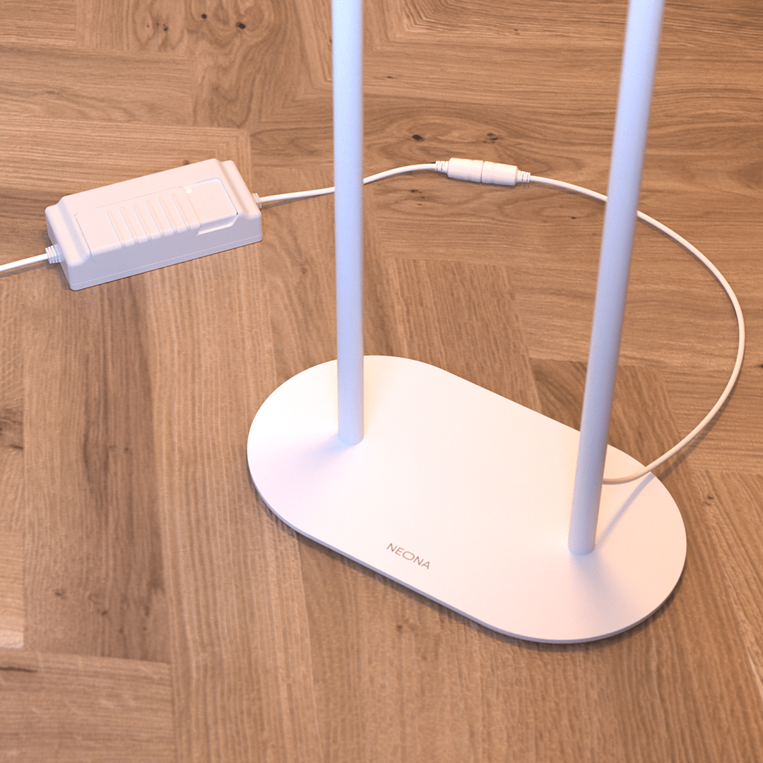Vimbry | LED Floor Lamp with Glass Spheres