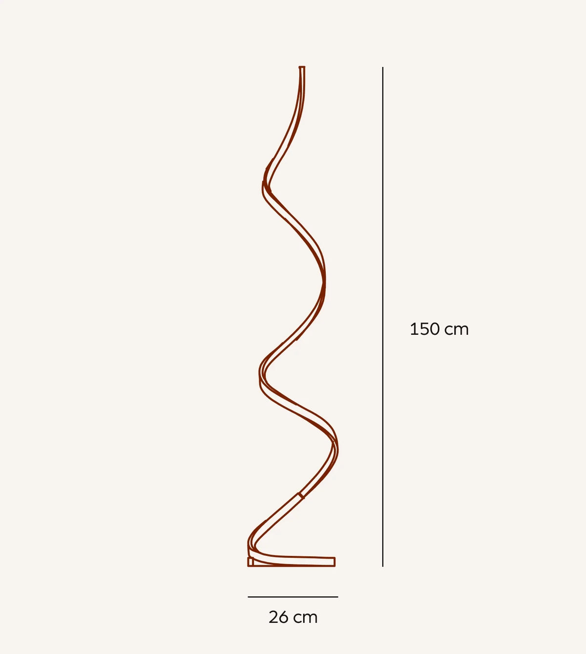 Isle | LED Spiral Floor Lamp