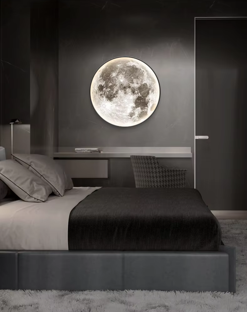 Slate | LED Moon Wall Light