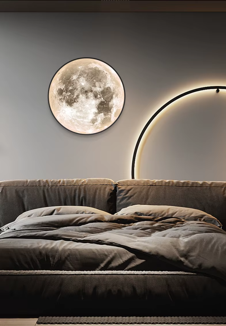 Slate | LED Moon Wall Light