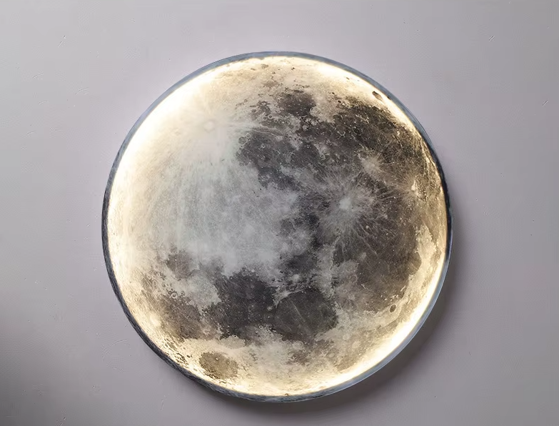 Slate | LED Moon Wall Light