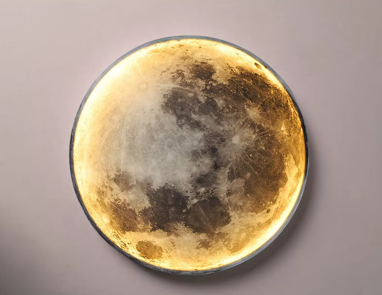 Slate | LED Moon Wall Light