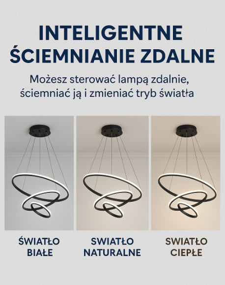 Helixin | LED Pendant Light with Spiral Ring Design