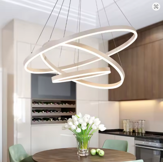 Helixin | LED Pendant Light with Spiral Ring Design