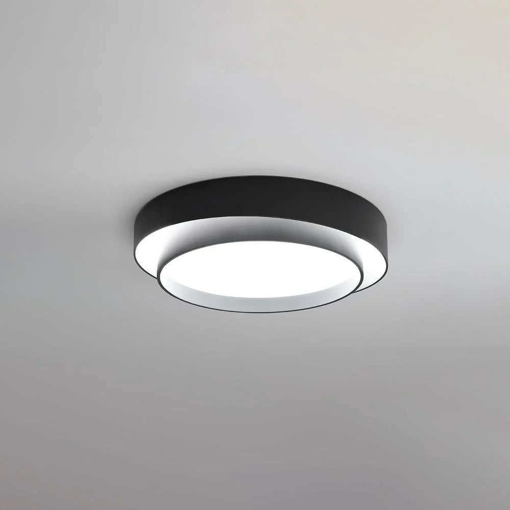 Halo | Modern LED Ceiling Light with Overlapping Ring Frame
