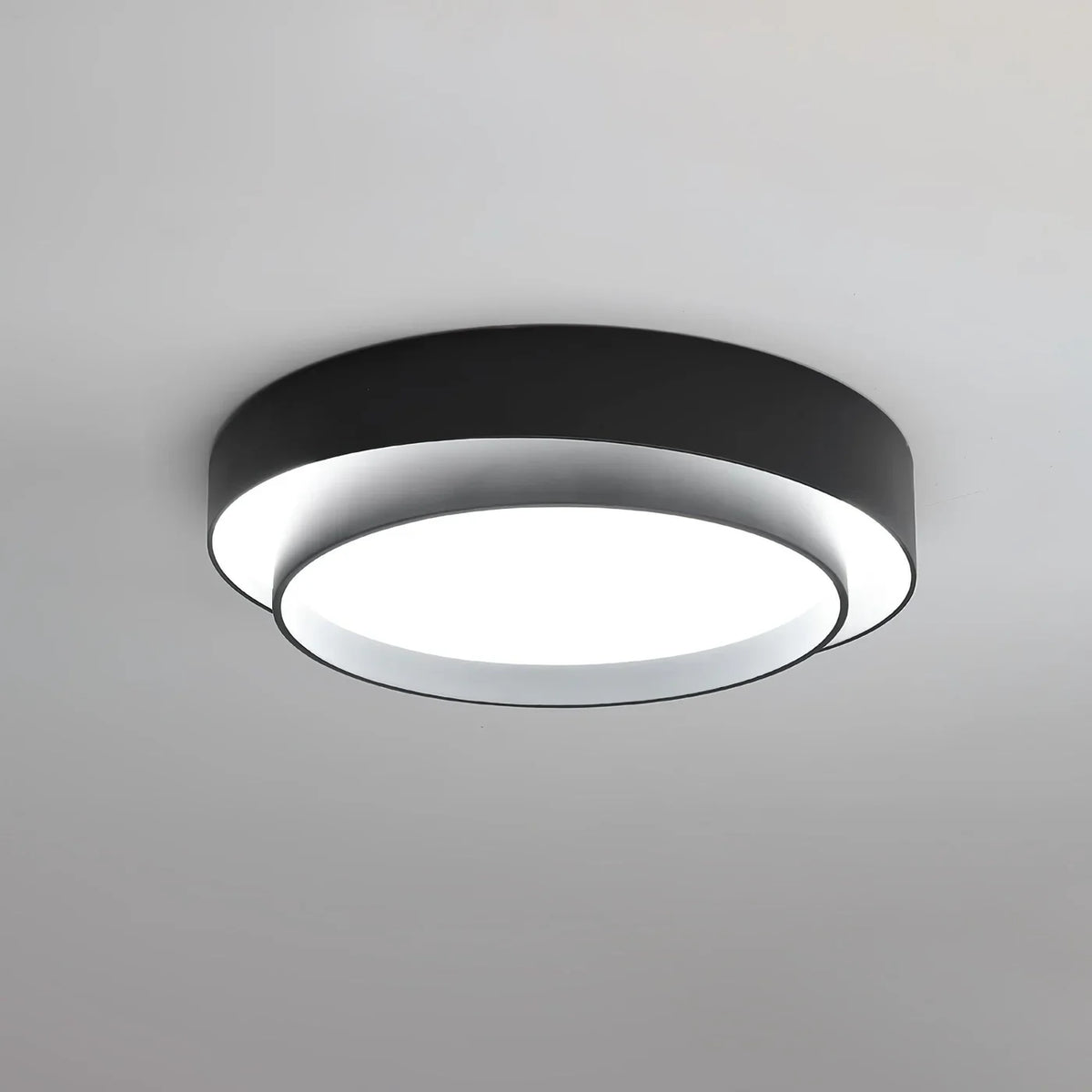 Halo | Modern LED Ceiling Light with Overlapping Ring Frame