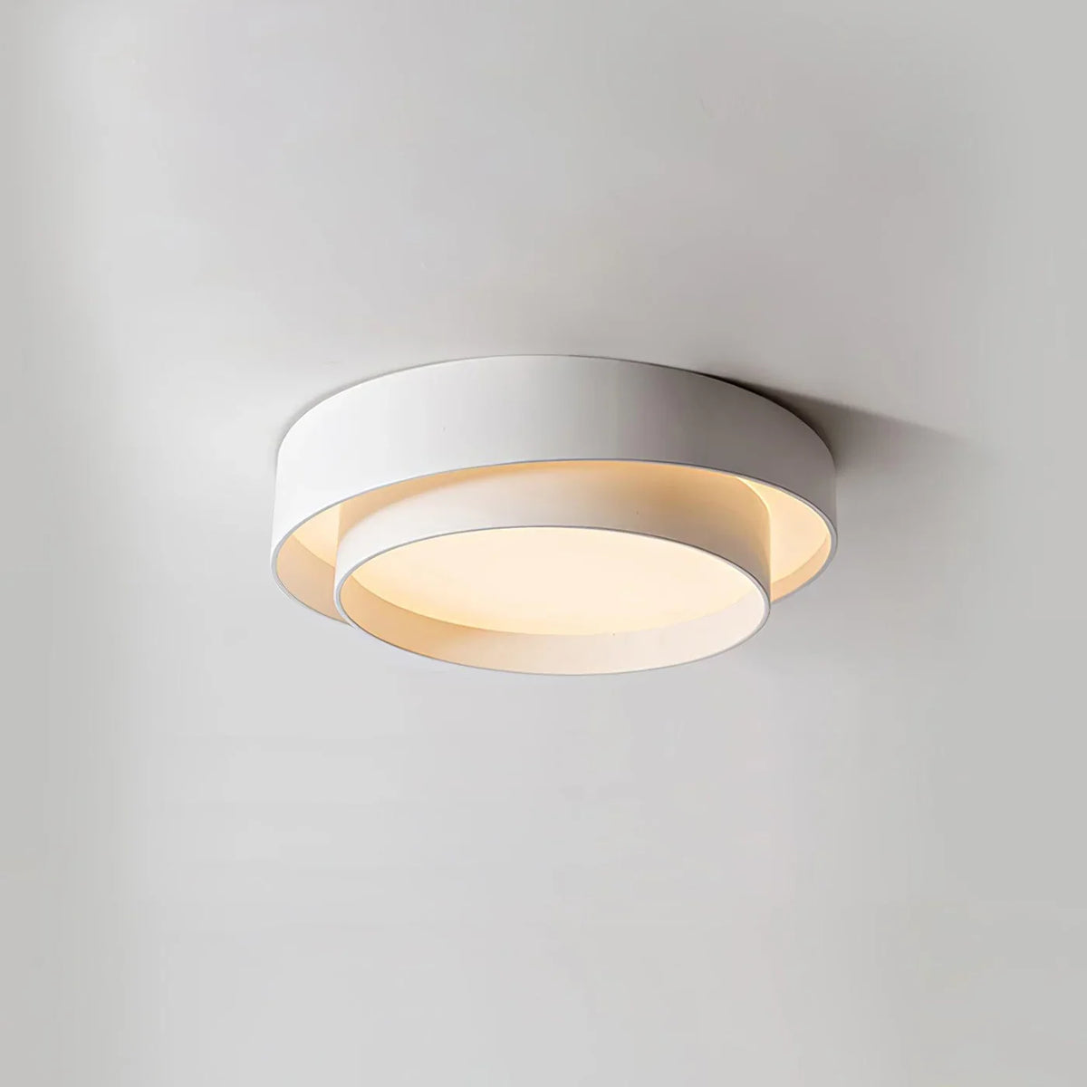 Halo | Modern LED Ceiling Light with Overlapping Ring Frame