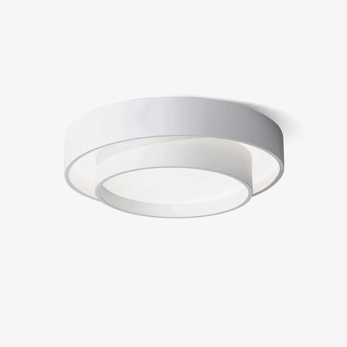 Halo | Modern LED Ceiling Light with Overlapping Ring Frame
