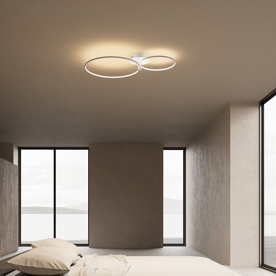 Tybalt | Dimmable Twin-Ring LED Ceiling Light