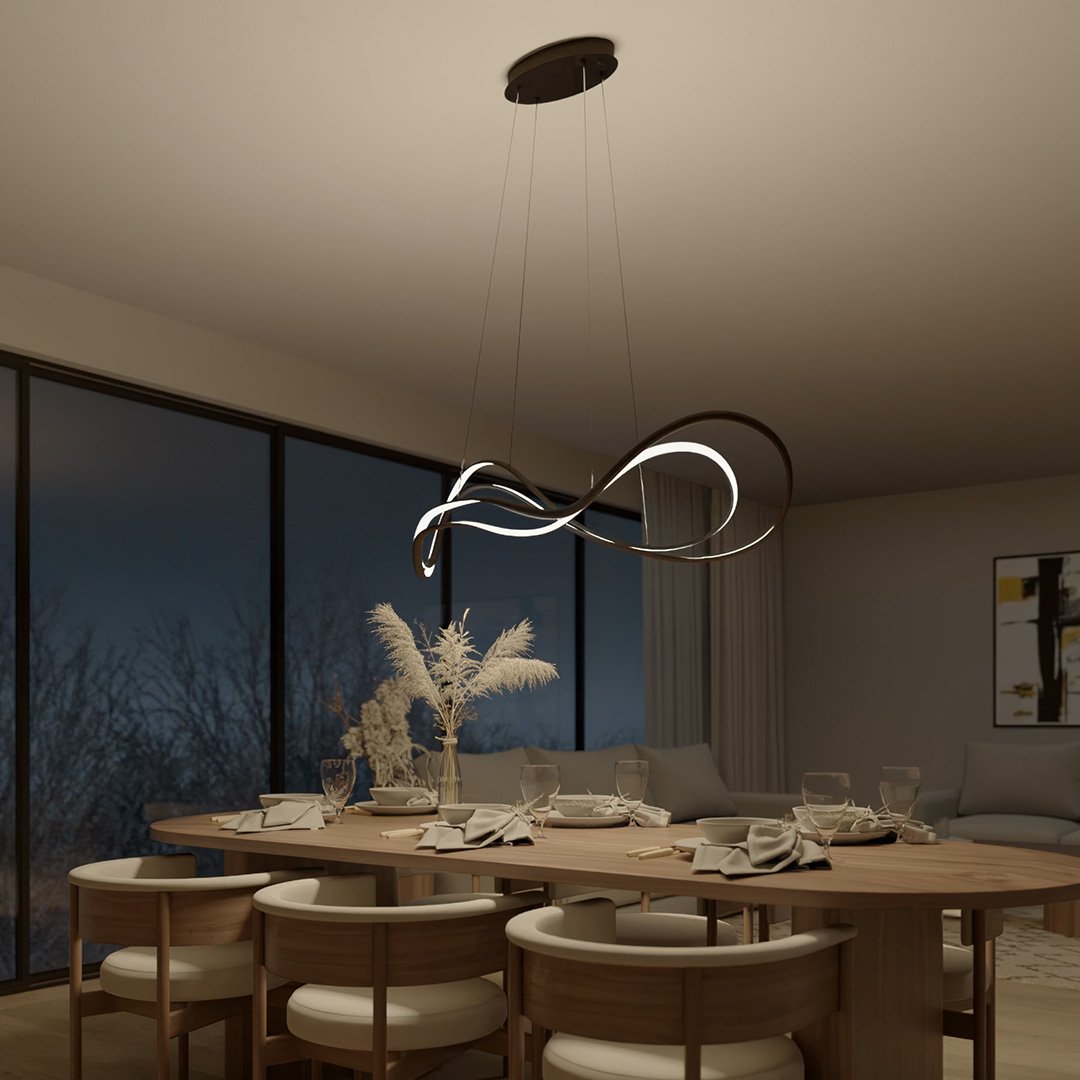 Lyrica | LED Pendant Light with Flowing Wave Design