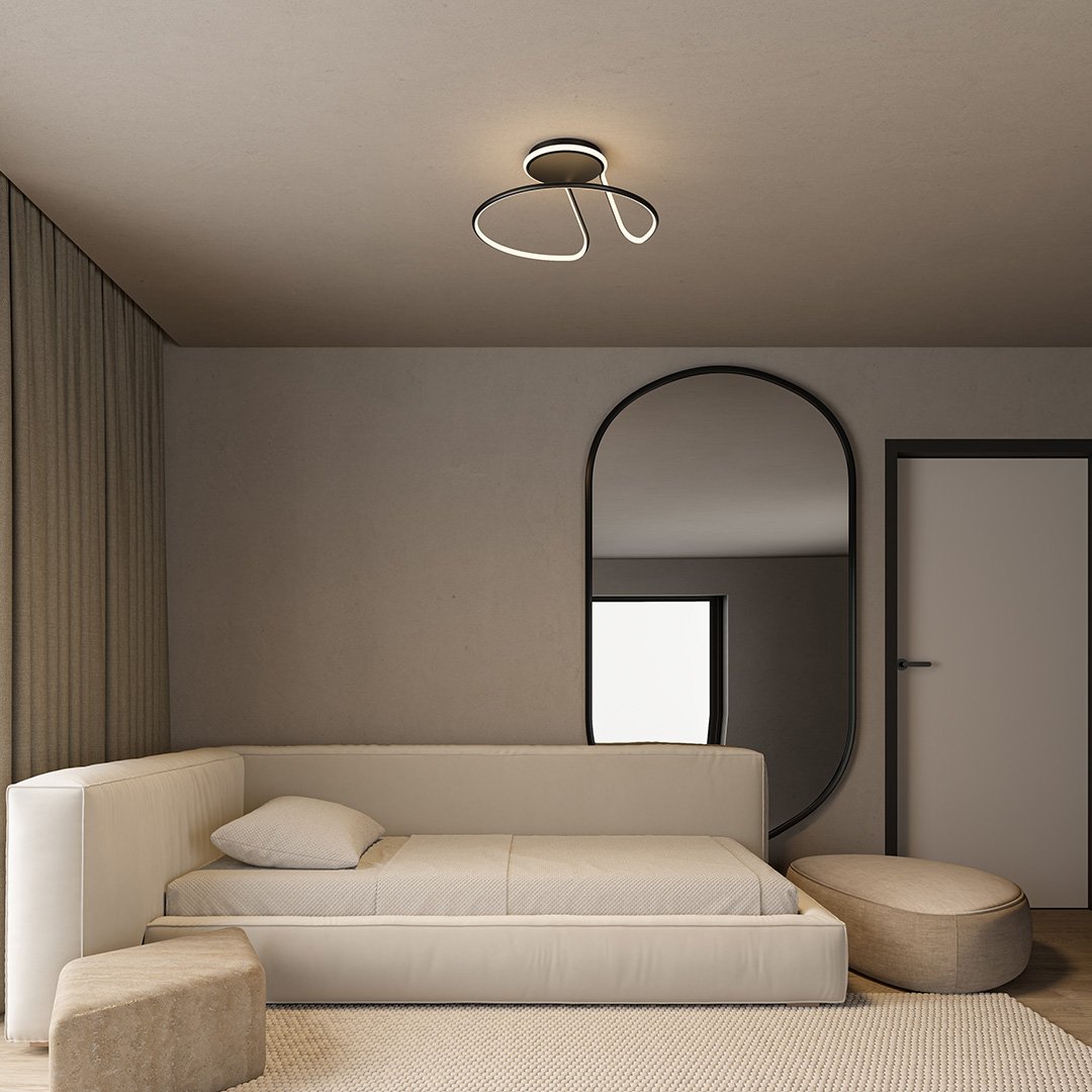 Ondyne | LED Ceiling Light with Sculptural Ring Design