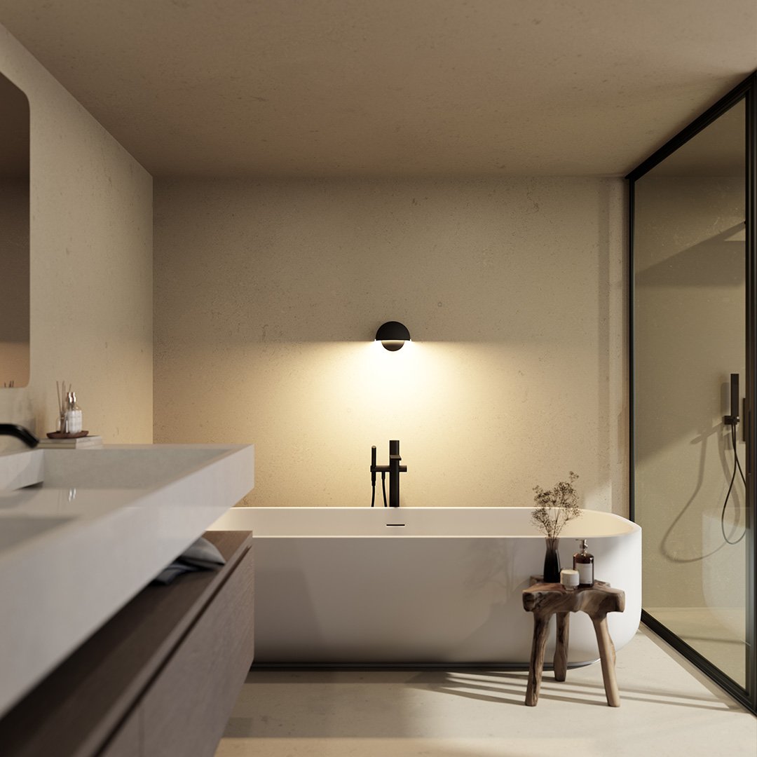 Pace | LED Wall Light with Dual Power Options