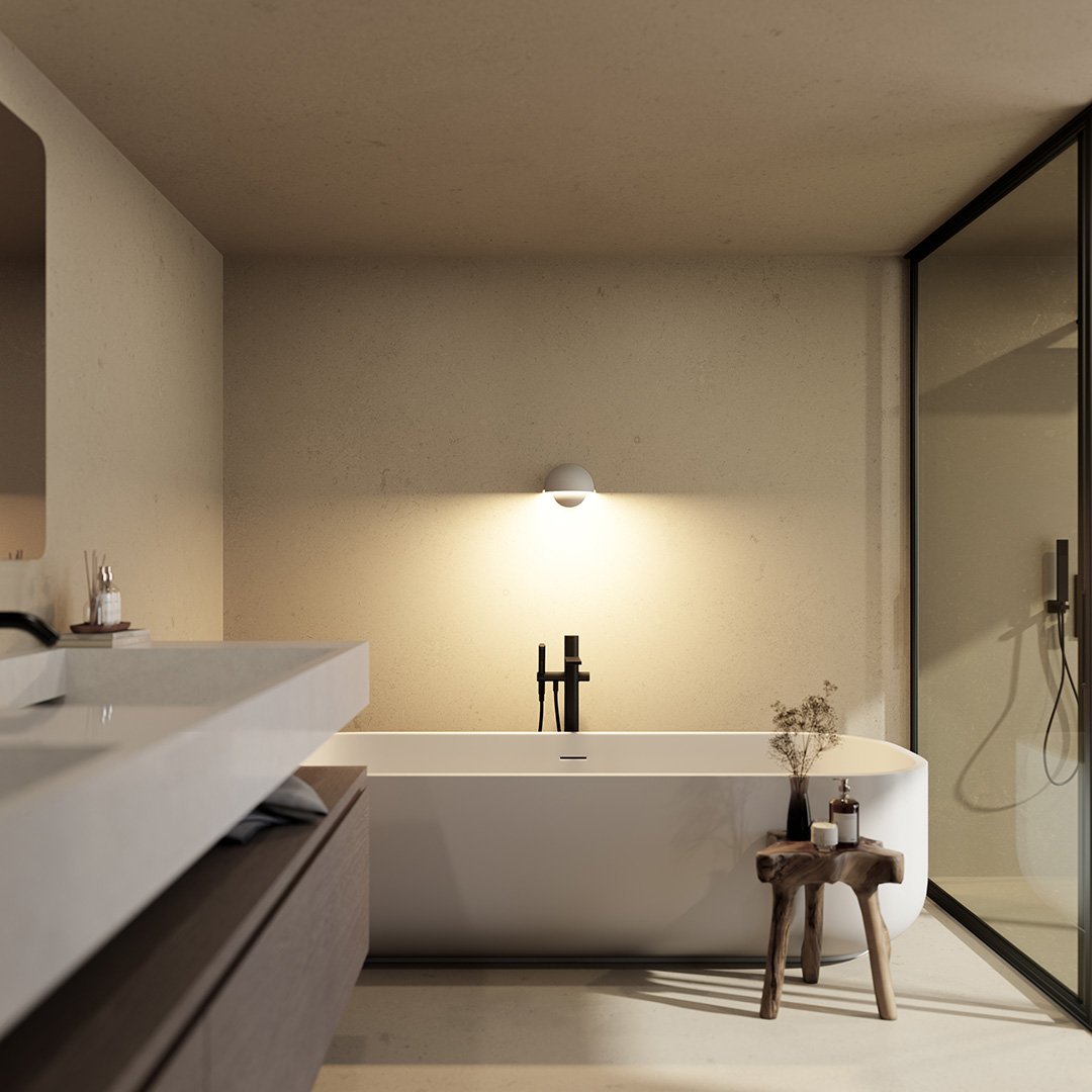 Pace | LED Wall Light with Dual Power Options