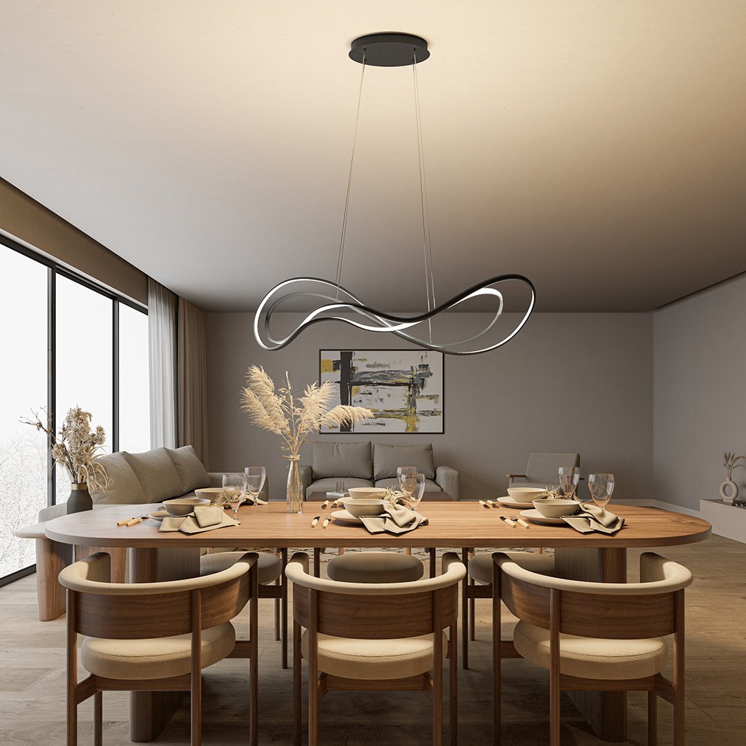 Lyrica | LED Pendant Light with Flowing Wave Design