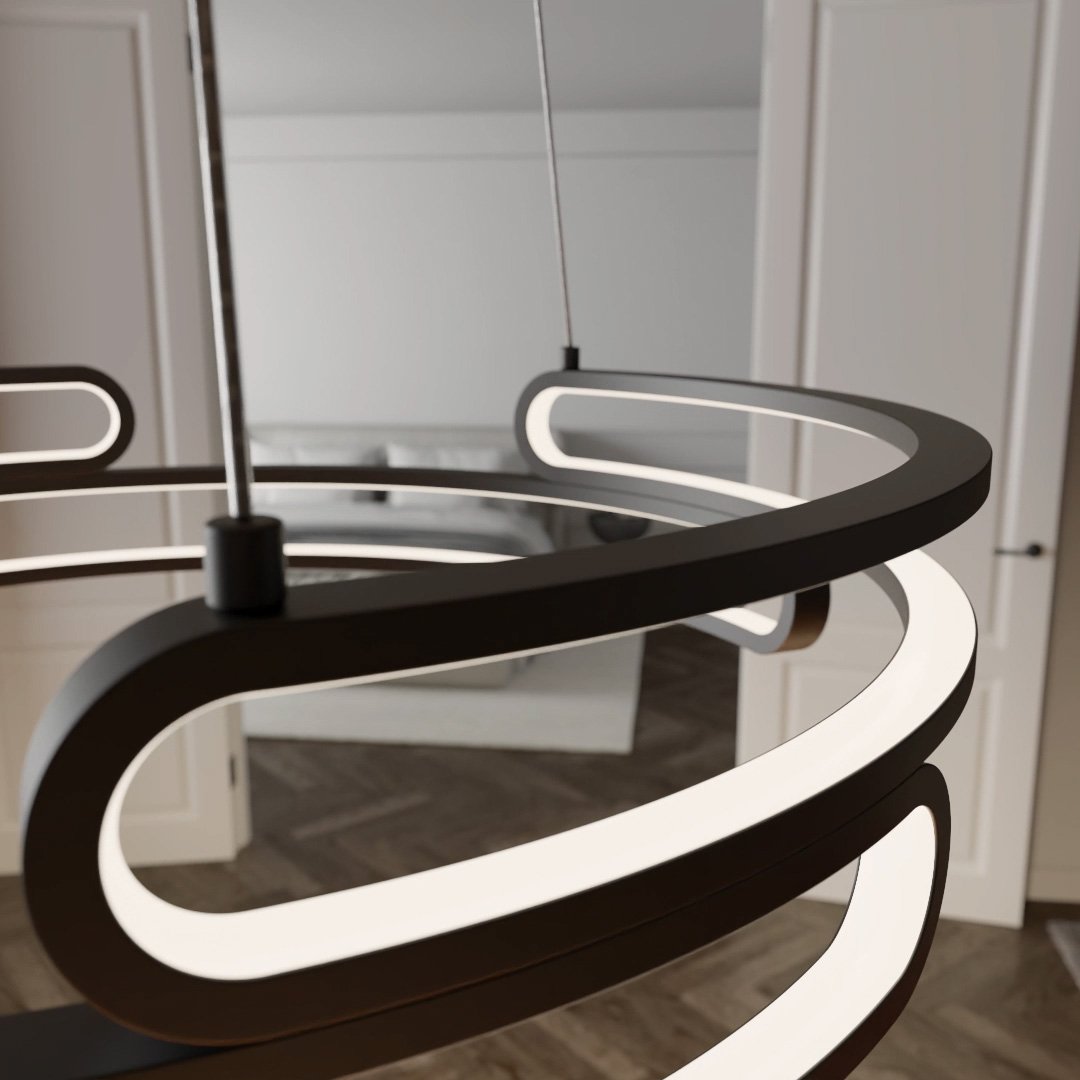Wilder | LED Pendant Light with Sculptural Rings