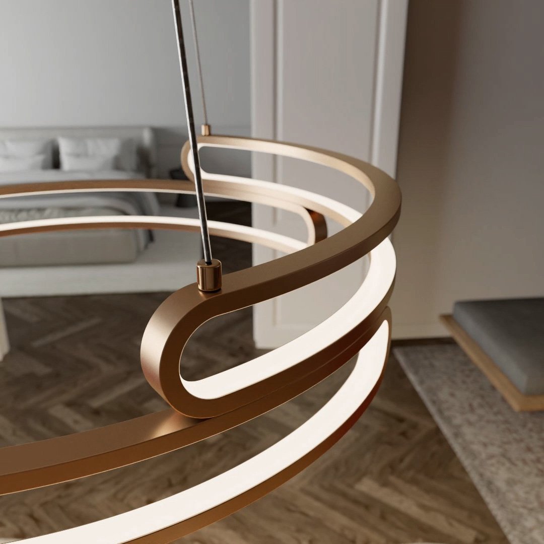 Wilder | LED Pendant Light with Sculptural Rings