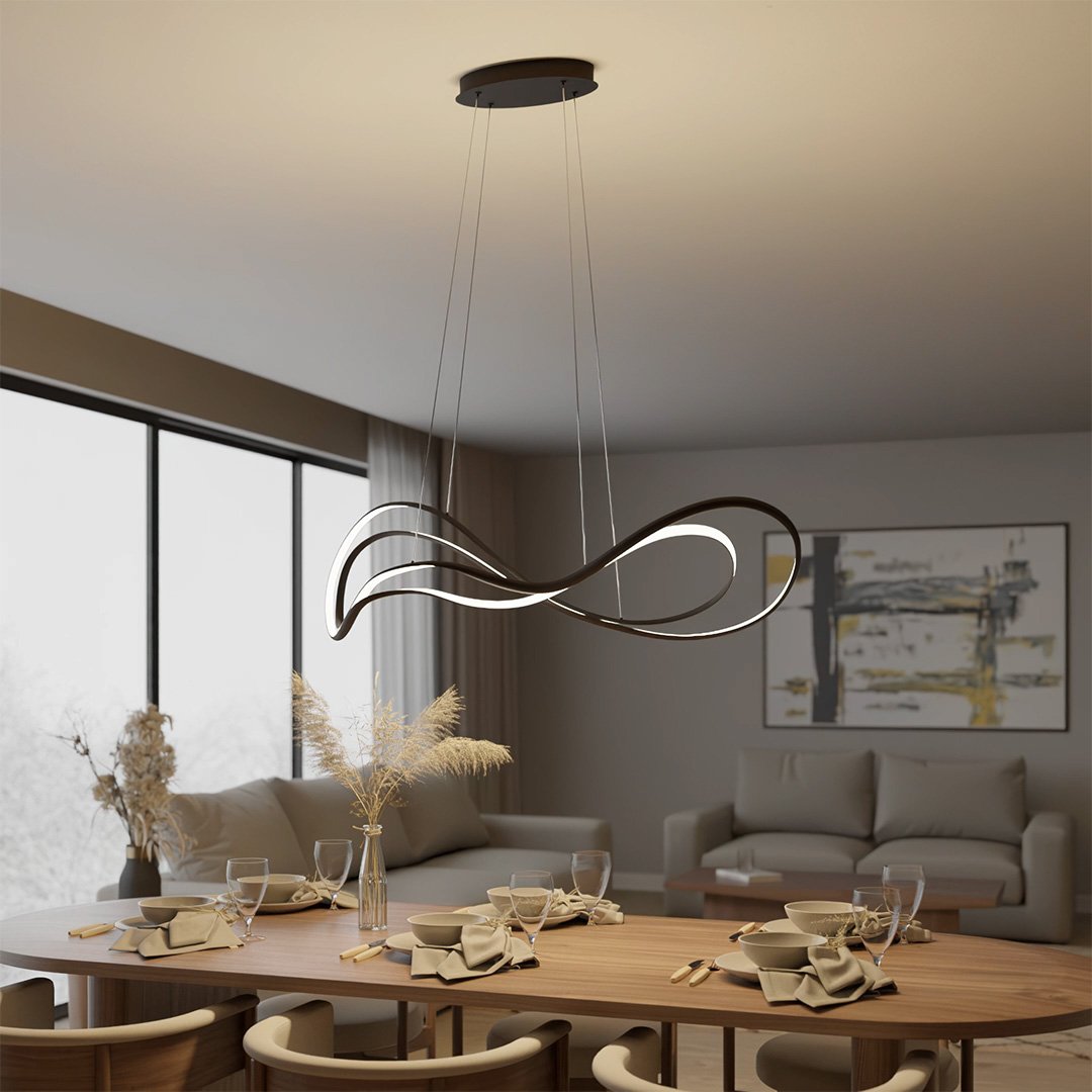 Lyrica | LED Pendant Light with Flowing Wave Design