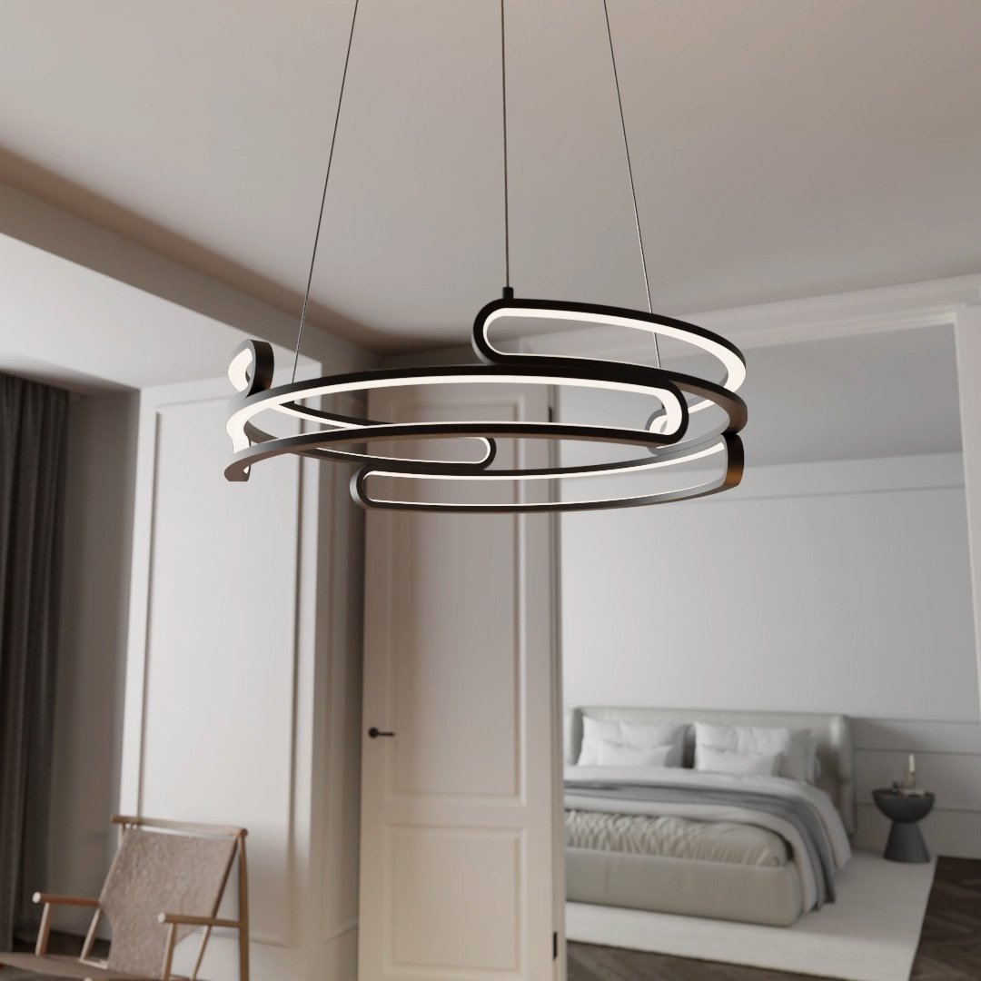 Wilder | LED Pendant Light with Sculptural Rings