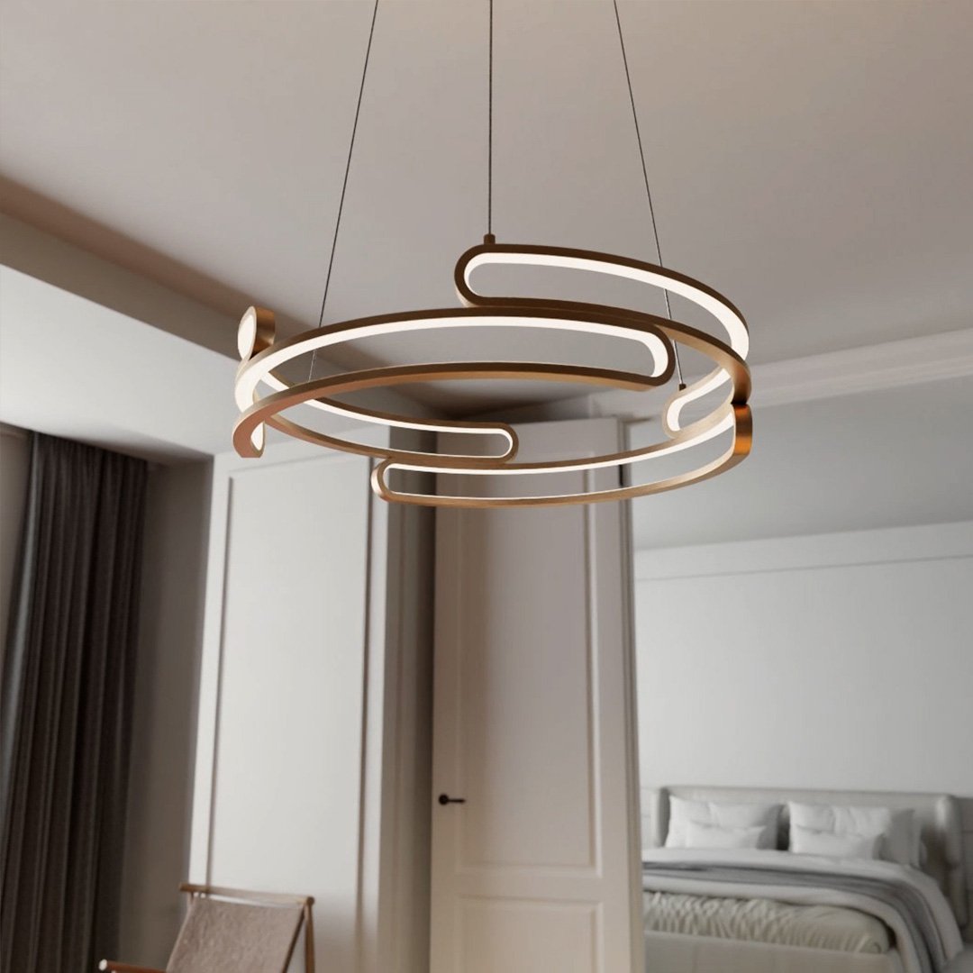Wilder | LED Pendant Light with Sculptural Rings