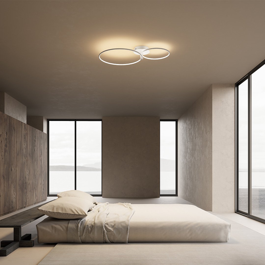 Tybalt | Dimmable Twin-Ring LED Ceiling Light