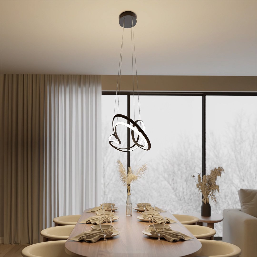 Lyrica | LED Pendant Light with Flowing Wave Design