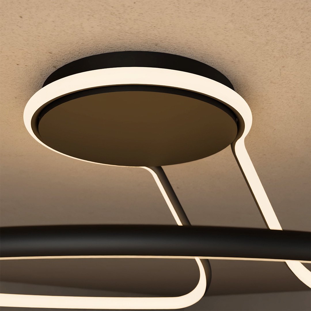 Ondyne | LED Ceiling Light with Sculptural Ring Design