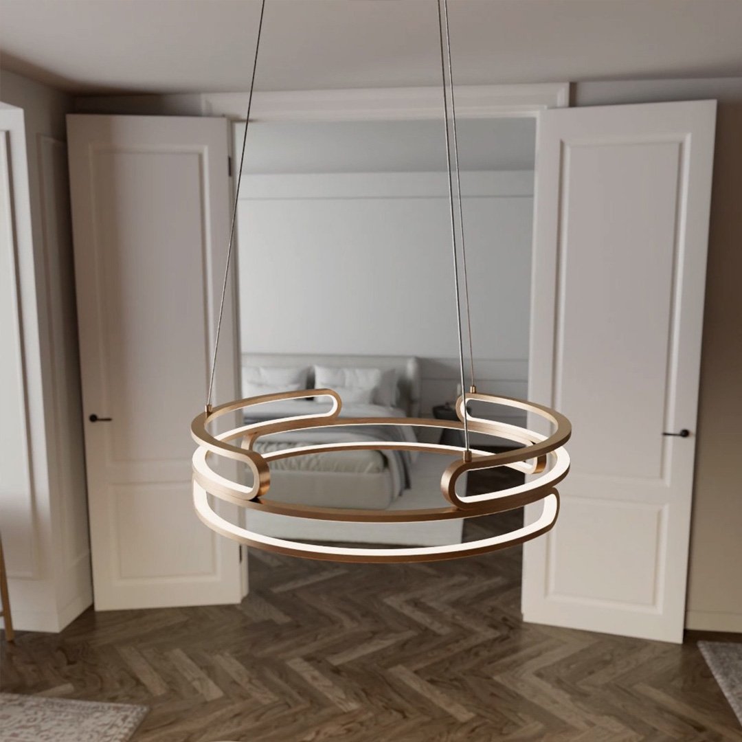 Wilder | LED Pendant Light with Sculptural Rings