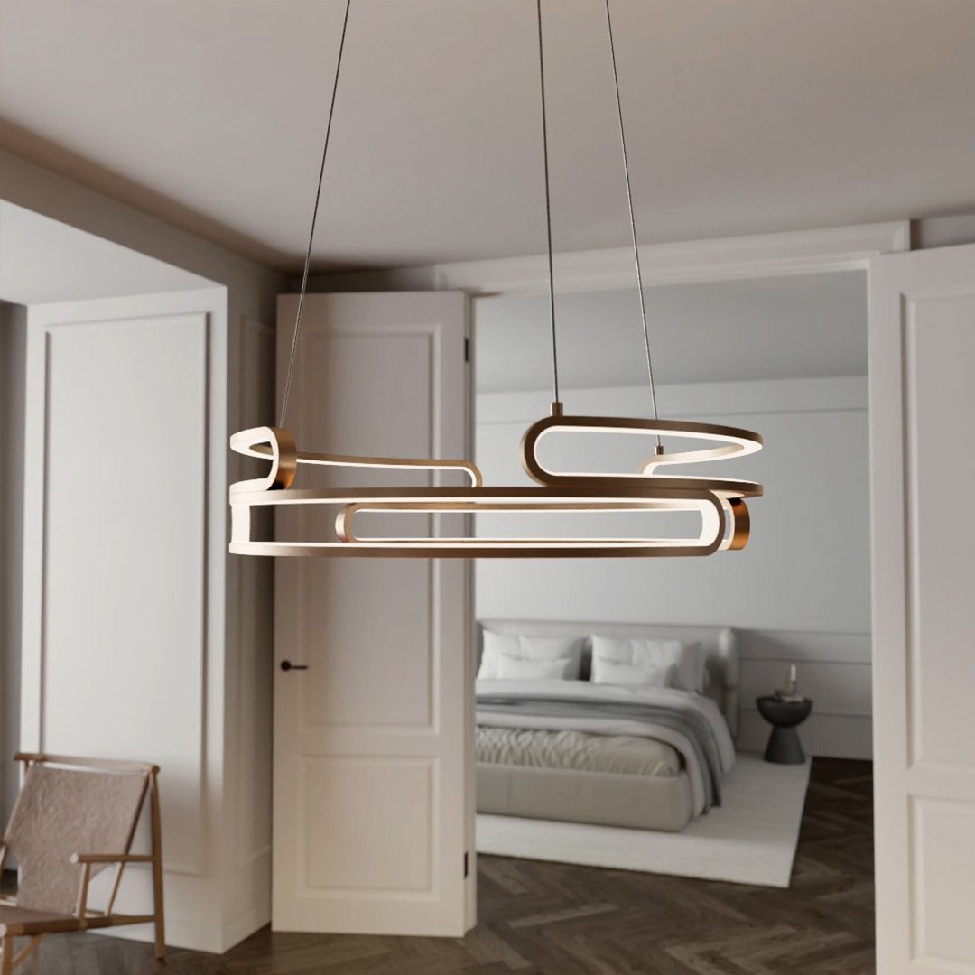Wilder | LED Pendant Light with Sculptural Rings