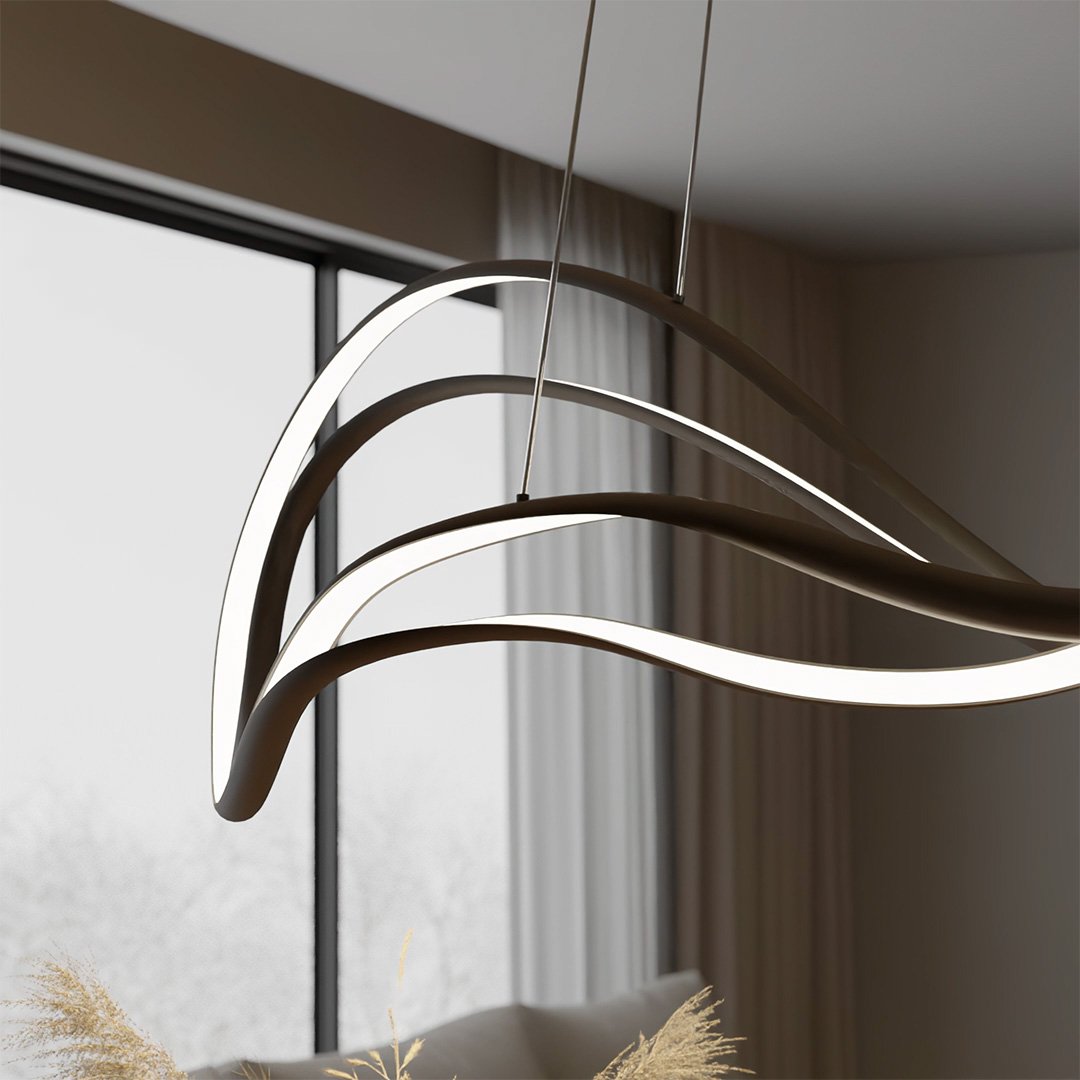 Lyrica | LED Pendant Light with Flowing Wave Design