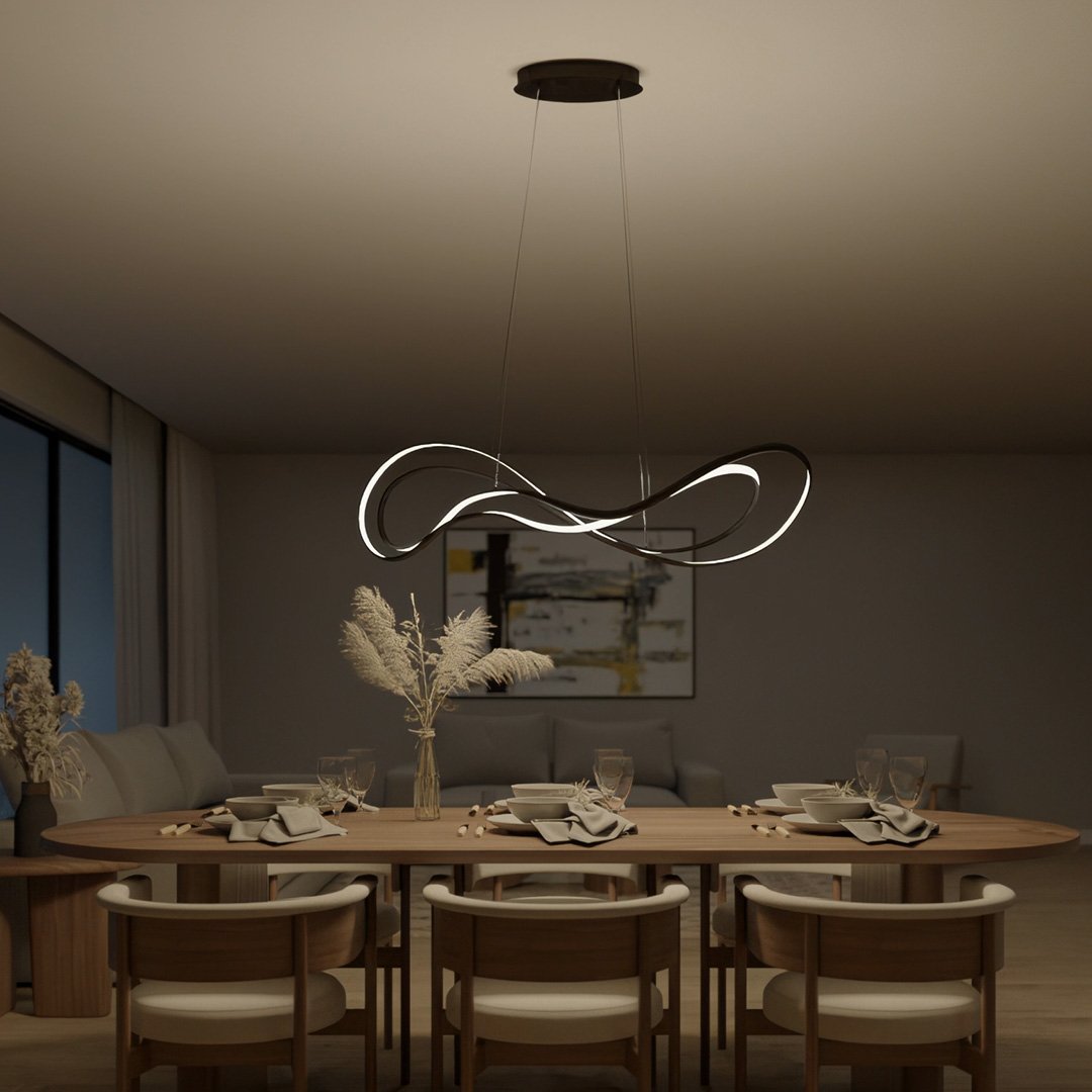 Lyrica | LED Pendant Light with Flowing Wave Design