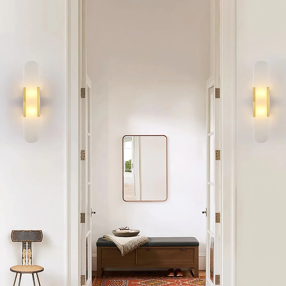 Belcourt | Wall Light with Frosted Glass Shade