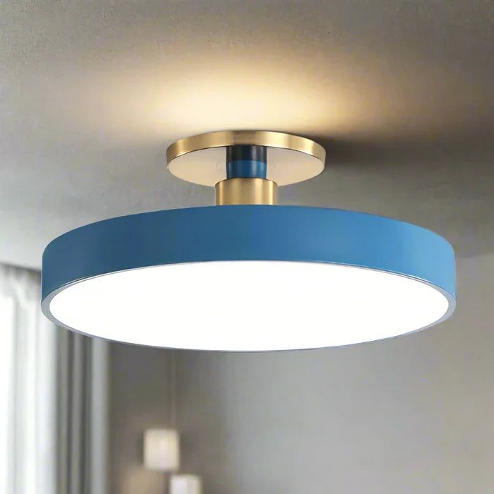 Wynlow | Round LED Ceiling Light with Gold Accent