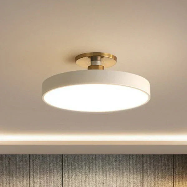 Wynlow | Round LED Ceiling Light with Gold Accent