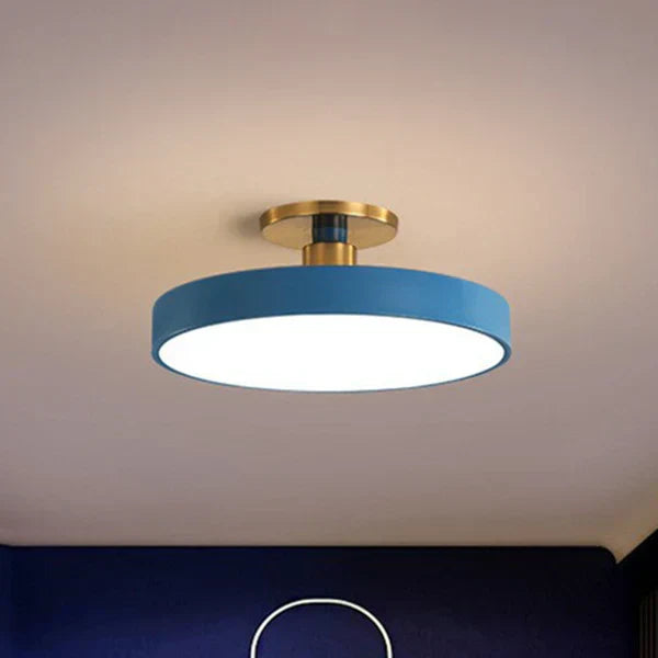 Wynlow | Round LED Ceiling Light with Gold Accent